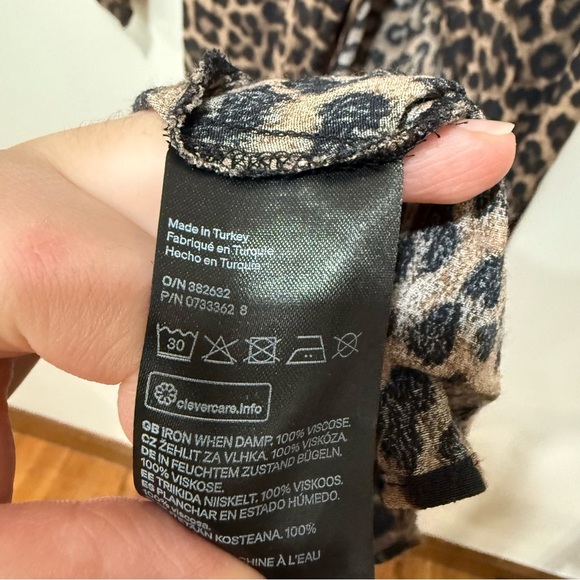 H&M | Leopard Wrap Midi Dress 6 - Picture 10 of 11